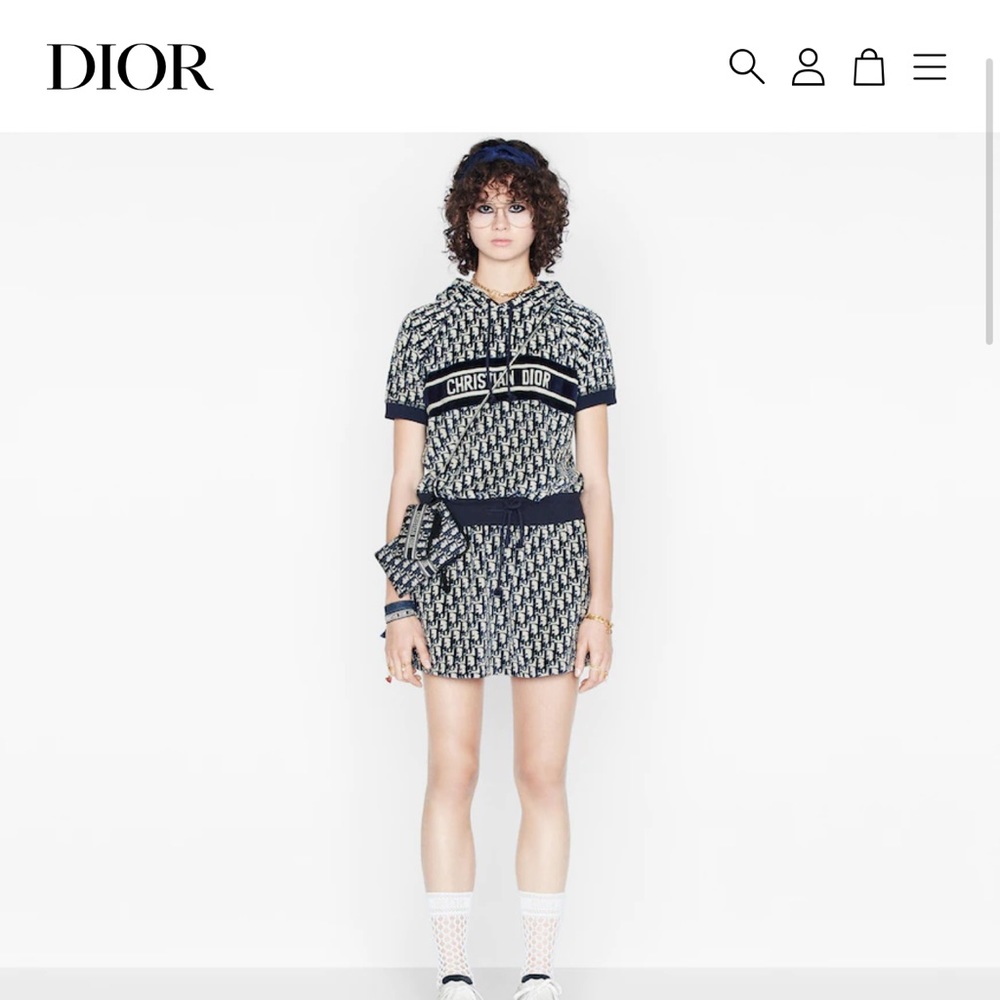 Christian Dior Short Hooded Dress